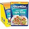StarKist Light Tuna in Water Pouch (2.6 oz - 12 Pack) Ready to Eat, Wild Caught, High Protein Shelf Stable Seafood, Gluten Free, Soy Free, No Draining for Salads and Sandwiches