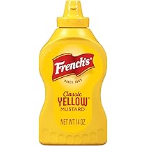French’s Yellow Mustard, Classic, Stone-Ground #1 Grade Mustard Seeds, Product of the USA, Gluten Free, No Artificial Flavors
