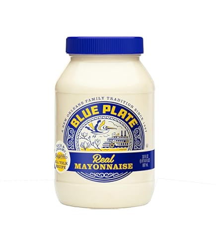 Blue Plate Real Mayonnaise, Homestyle Mayo For Chicken Salad to Deviled Eggs, 30 Fl Oz Jar (Pack of 1)