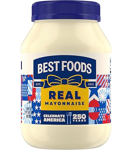 Best Foods Real Mayonnaise Mayo Jar For A Creamy Sandwich Spread or Condiment Gluten-Free, Made With 100% Cage-Free Eggs 30 o
